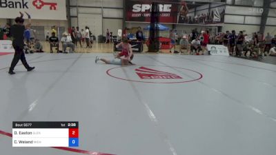 61 kg Consi Of 64 #2 - Devin Easton, Glenville RTC vs Caleb Weiand, Michigan Wrestling Club