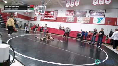 70-75 lbs Rr Rnd 5 - Sawyer Simpson, Salina Wrestling Club vs Waylon Murphy, Salina Wrestling Club