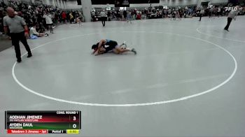 113 lbs Cons. Round 1 - Ayden Daul, Wisconsin vs Aodhan Jimenez, 512 Outlaw Wrestling