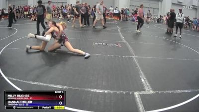 138 lbs Round 1 (8 Team) - Milly Hughes, Georgia United Red vs Hannah Miller, Takedown Elite