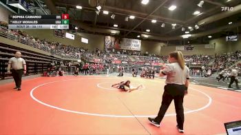 3A 115 lbs Quarterfinal - Sophia Camargo, Grantsville vs Kelly Morales, Logan