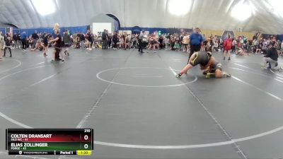 210 lbs Round 7 (8 Team) - Elias Zollinger, FORGE vs Colten Dransart, Silo WC