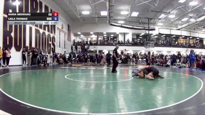 160B Champ. Round 1 - Naria Medrano, Frostburg State University vs Leila Thomas, McKendree University