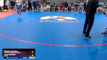 165 lbs Champ. Round 1 - Percie Hatfield, Punisher Wrestling Company vs Miles Brown, NWWC