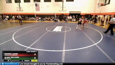 182 lbs Cons. Round 2 - Quinn Williams, MILTON (WI) vs Dominic Savini, Aurora (A. CHRISTIAN)