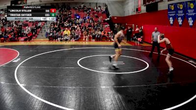 138 lbs Quarterfinal - Lincoln Stiller, Riverview vs Tristan Snyder, Greater Latrobe