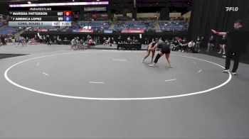 180 lbs Cons. Round 3 - Marissa Patterson, Hastings vs 7 America Lopez, William Penn