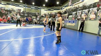75 lbs Consi Of 4 - Zeke Taylor, Team Guthrie Wrestling vs Nevius Cossio, OKC Saints Wrestling