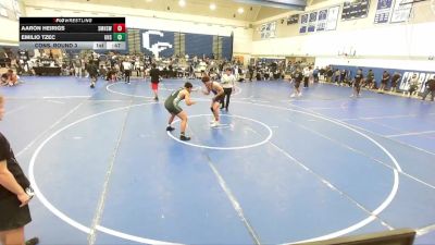 215 lbs Cons. Round 3 - Aaron Heirigs, Santa Monica High School Wrest vs Emilio Tzec, Upland High School