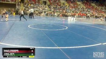 115 lbs Finals (8 Team) - Bailey Ferderer, W4-Bismarck Century vs Coral Heyd, E4-Grand Forks