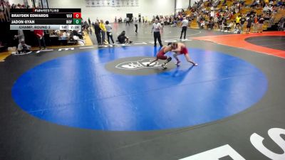 125 lbs Champ. Round 2 - Brayden Edwards, Wabash vs Jadon Gyan, Indianapolis