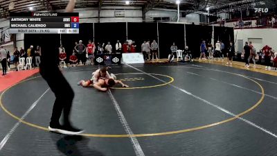 74 kg Champ. Round 3 - Anthony White, SKWC vs Michael Caliendo, Hawkeye Wrestling Club
