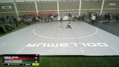 84 lbs Quarterfinal - Kayson Shamhart, Klamath Basin Warriors WC vs Ronan Yocom, Northside WC