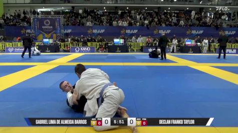 Declan Franko Taylor vs Gabriel Lima De Almeida Barros 2025 European Jiu-Jitsu IBJJF Championship