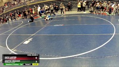 56 lbs Cons. Round 3 - Griffin Graham, Gunnison Valley vs Jack Luster, Athlos Wrestling