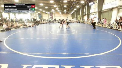 126 lbs Round Of 16 - Antonio Boni, Quest School Of Wrestling Gold vs Kyle Simpson, MF Dynasty