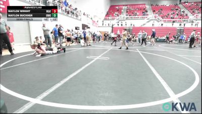 92 lbs Semifinal - Waylon Wright, Weatherford Youth Wrestling vs Waylon Buckner, El Reno Wrestling Club