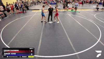 157 lbs Quarterfinal - Mason Chambers, WI vs Parker Judge, MN