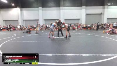 96 lbs Round 2 (10 Team) - Parker Hansen, Untouchables vs Carson Wissinger, Bandits