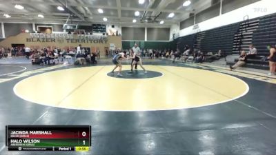 145 lbs Cons. Round 1 - Halo Wilson, Aberdeen (Girls) vs Jacinda Marshall, Kelso (Girls)