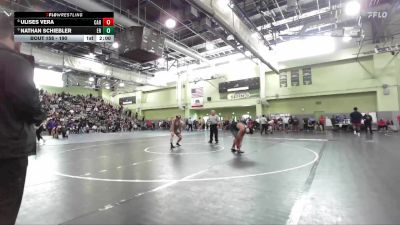 190 lbs Quarterfinal - Nathan Schiebler, EAGLE ROCK vs Ulises Vera, CARSON