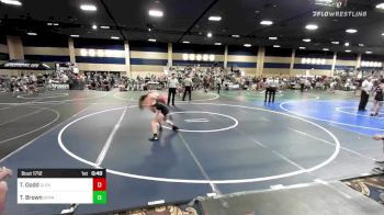 126 lbs Consi Of 16 #1 - Tristan Dodd, Cleveland HS vs Teague Brown, Syracuse WC