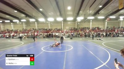 57 lbs Quarterfinal - Jagger Sjoblom, Devils Wrestling vs Riley Roths, High Elevation WC