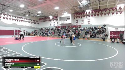 90 lbs Quarterfinal - Kristian Reed, Newport vs Sam Race, Deer Park