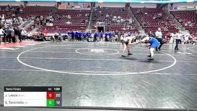 285 lbs Semifinal - Jacob Lance, Bethlehem Catholic vs Giovanni Tarentella, Central Mountain