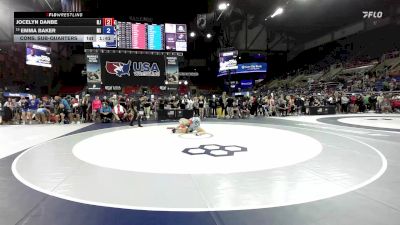 115 lbs Cons. Sub-quarters - Jocelyn Danbe, NJ vs Emma Baker, MI
