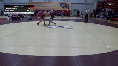 149 lbs Cons. Round 3 - Sabri Sino, Millikin vs Chase Kostka, Coe