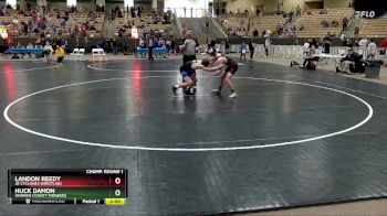 130 lbs Champ. Round 1 - Huck Damon, Warren County Pioneers vs Landon Reedy, Jr Cyclones Wrestling