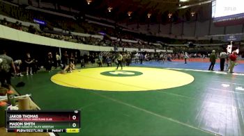 National 6-8 115 Semifinal - Mason Smith, Hanover Hawkeye Youth Wrestlin vs Jakob Thomas, Powhatan Youth Wrestling Club