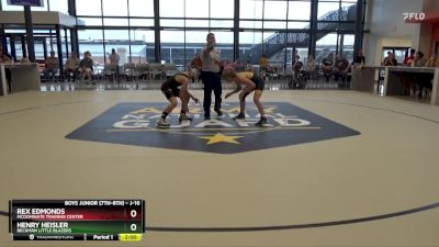 J-16 lbs Quarterfinal - Rex Edmonds, McDominate Training Center vs Henry Heisler, Beckman Little Blazers