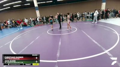 100-102 lbs Round 2 - Christiano Barber, Texas Select Wrestling vs Zayn Budri, All American Wrestling Club