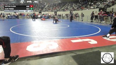 110 lbs Round Of 64 - Tavyon Clark, Del City Middle School vs Alek Perez, Watonga Youth Wrestling
