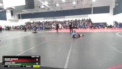 71 lbs Semifinal - Josiah Kim, RBWC (Rancho Bernardo) vs River Kovacs, Poway Elite