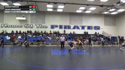 174 lbs Cons. Round 3 - Damian Freixas, College Of Redwoods vs Julian Hernandez, Chabot College