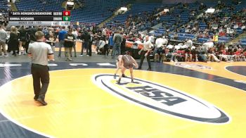 105 lbs Cons. Semi - Saya Hongmoungkhoune, Rockford (East) vs Emma Rogers, Edwardsville (H.S.)