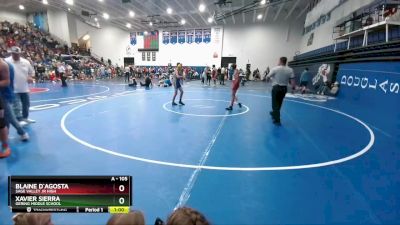 105 lbs Prelim - Xavier Sierra, Gering Middle School vs Blaine D`Agosta, Sage Valley Jr High