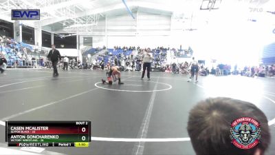 120 lbs Round 1 (4 Team) - Casen McAlister, Slyfox Black vs Anton Goncharenko, Victory Wrestling