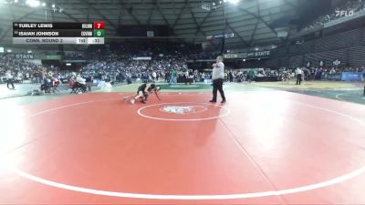 Boys 3A 113 lbs Cons. Round 3 - Turley Lewis, Highline vs Isaiah Johnson, Evergreen (Vancouver)