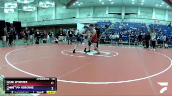 126 lbs Cons. Round 2 - Noah Webster, MI vs Christian Osborne, OH