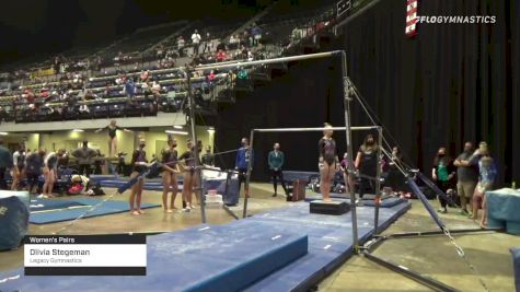 Olivia Stegeman - Women's Pairs, Legacy Gymnastics - 2021 Women's Xcel Region 4 Championships