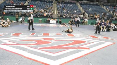 7A - 100 lbs 1st Place Match - Mia Pardo, Jack Britt High School vs Morgan Carpenter, Pine Forest High School