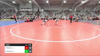 160 lbs Rr Rnd 1 - Caden Wilson, Ohio Titan Blue vs Rocco Simone, Mayo Quanchi