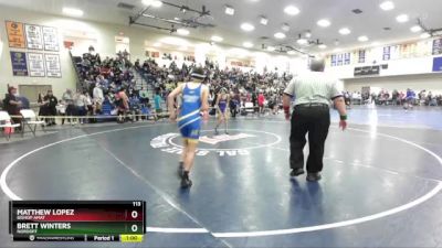 113 lbs Cons. Round 2 - Brett Winters, Nordoff vs Matthew Lopez, Bishop Amat