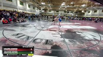 160 lbs 1st Place Match - Grayson Zemski, Sheridan Wrestling Club vs Holden Hoiness, Billings Wrestling Club