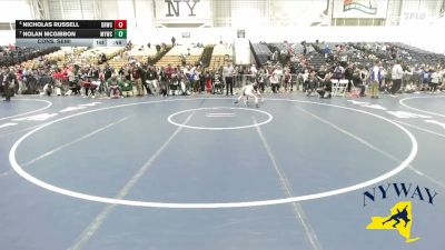 75 lbs Cons. Semi - Nicholas Russell, Deep Roots Wrestling Club vs Nolan McGibbon, Malone Youth Wrestling Club