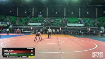 106 lbs Semifinal - Jacob Doshier, Hartselle vs Crue Powe, Gardendale Hs